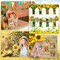 36 Pcs Summer Tree Ornaments, Sunflowers Wooden Ornaments Yellow Flower Rustic Hanging Decorations Summer Decor for Small Tree Home Party Birthday Holiday Supplies (Sunflower)